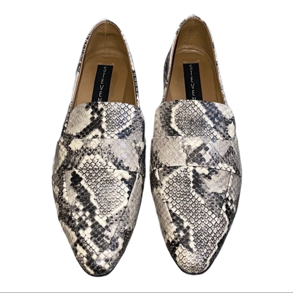 Steven by Steve Madden Snakeskin Loafers fit like a 6.5